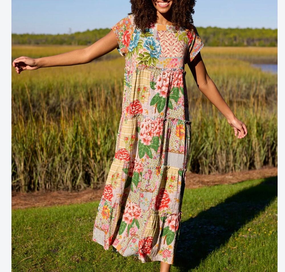 Natural Life Patchwork Berkley Maxi Dress XXL
